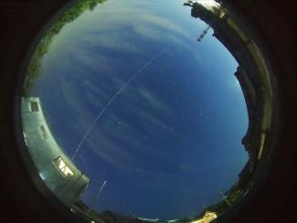６月３日宵の空に見えたISS